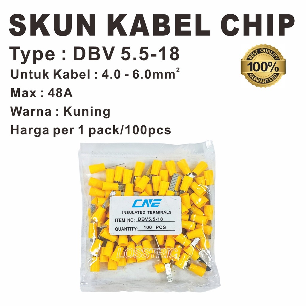 SKUN KABEL CHIP DBV 5.5-18 KUNING