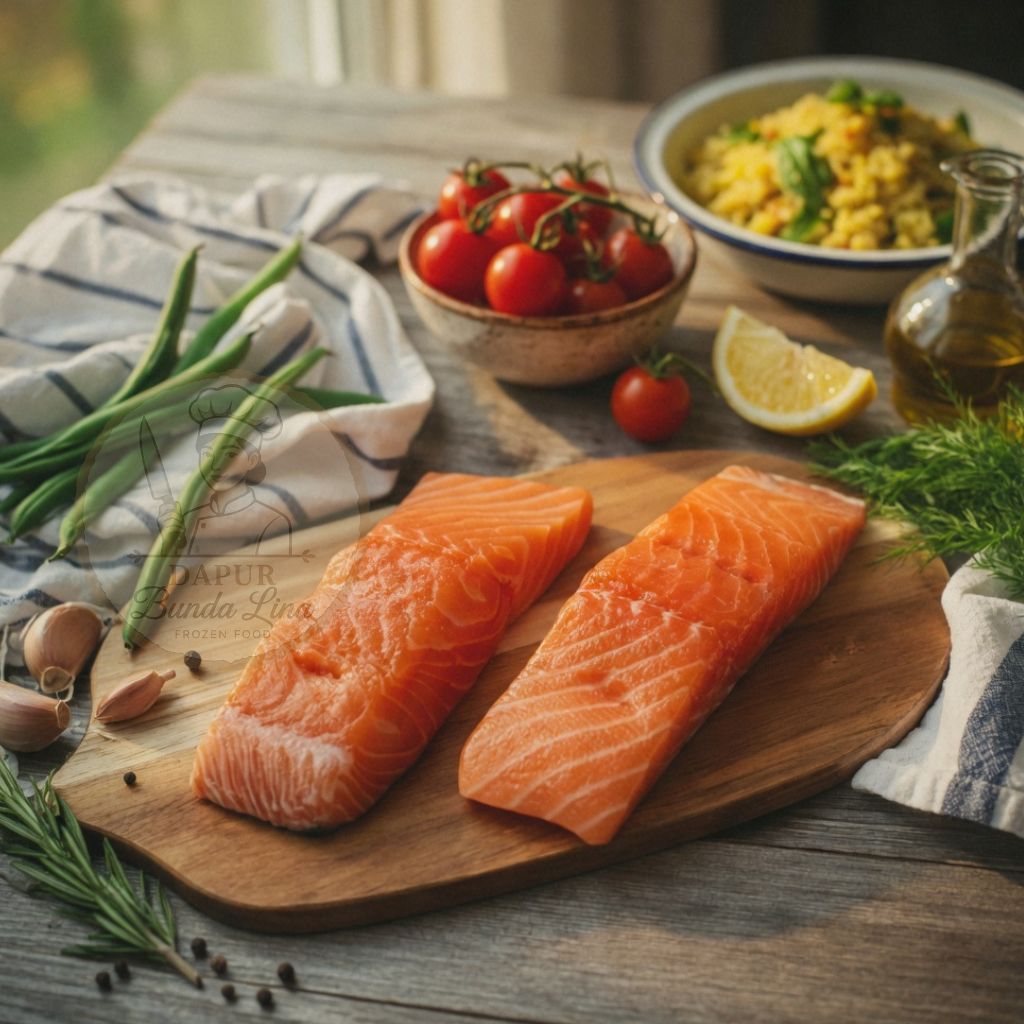 Ikan Salmon Fillet - Salmon Fish Fillet Frozen 200gr