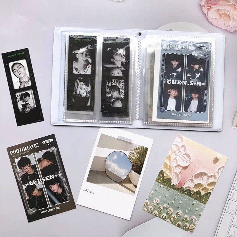 Hot 6Inch/4R Photo Album  INS Photobooth Photo Strip Storage Korean Kpop Idol Photocard Holder Album