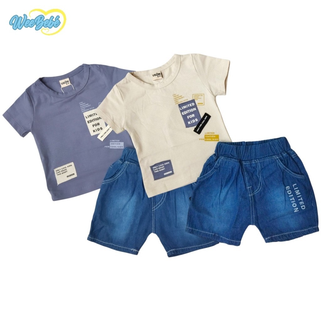 Setelan Bayi Oblong Pendek Celana Pendek #1S8069A USON