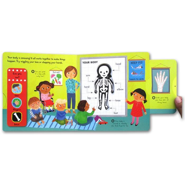 First Explorers - My Body (Push Pull Slide Board Book) - My Body