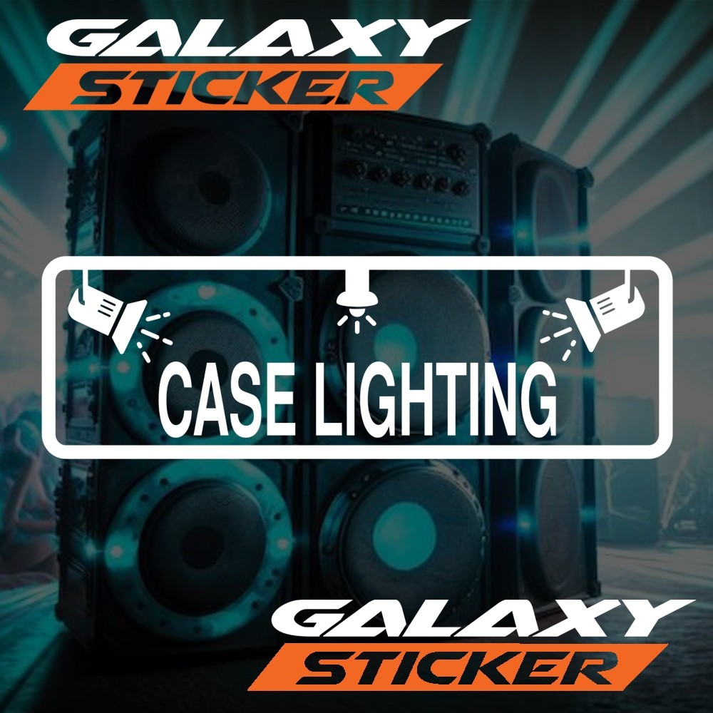 Cutting Sticker Hardcase Box Sound System Case Lighting.stiker Audio Koper Tempat Lampu
