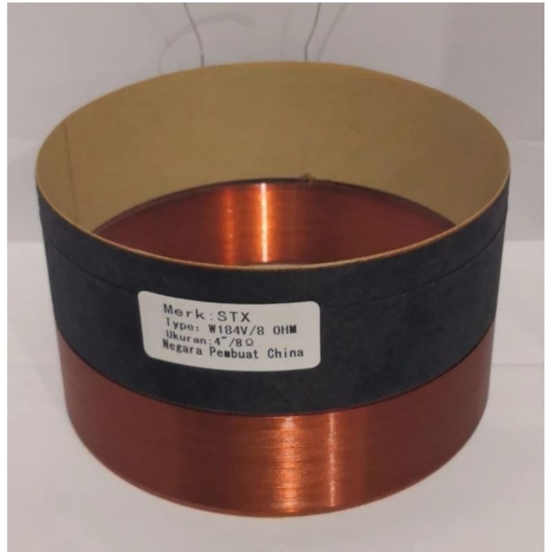 spul speaker WS184V  18 inchi lilitan coil 4 inchi speaker spol spool DESKRIPSI VOICE COIL, SPUL SPE