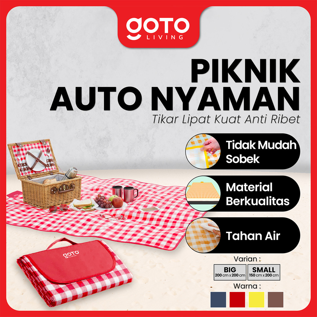 Goto Kabuki Picnic Mat Tikar Lipat Karpet Piknik Tebal Waterproof