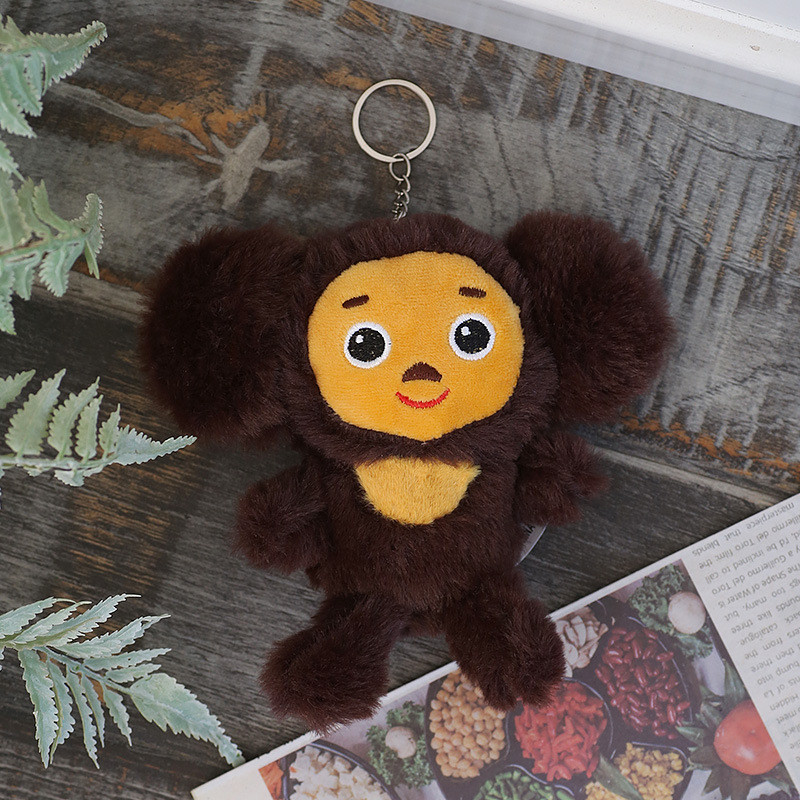 Cheburashka Monkey Plush  keychain 15cm Anime Plush Toy Plush Toy Stuffed Animals Soft Plush Childre
