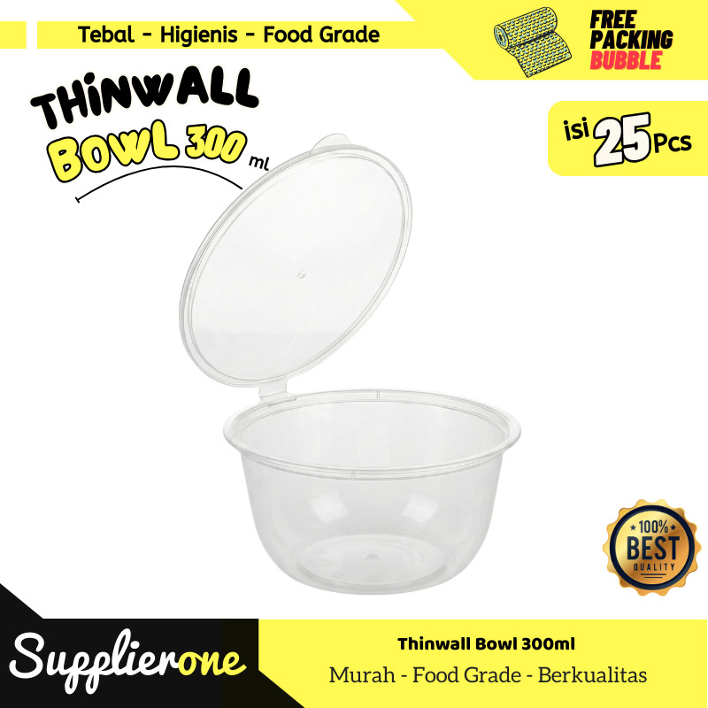 Thinwall Bulat 300ml / Thinwall Bowl / Thinwall Bowl 300ml / Thinwall / Thinwall Bulat / Cup Thinwal