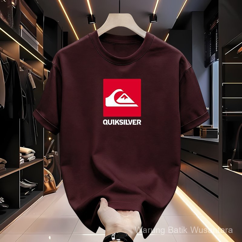 Baju Kaos Quiksilver Kaos Pria Original Cotton Premium Graphic Surfing Lengan Pendek