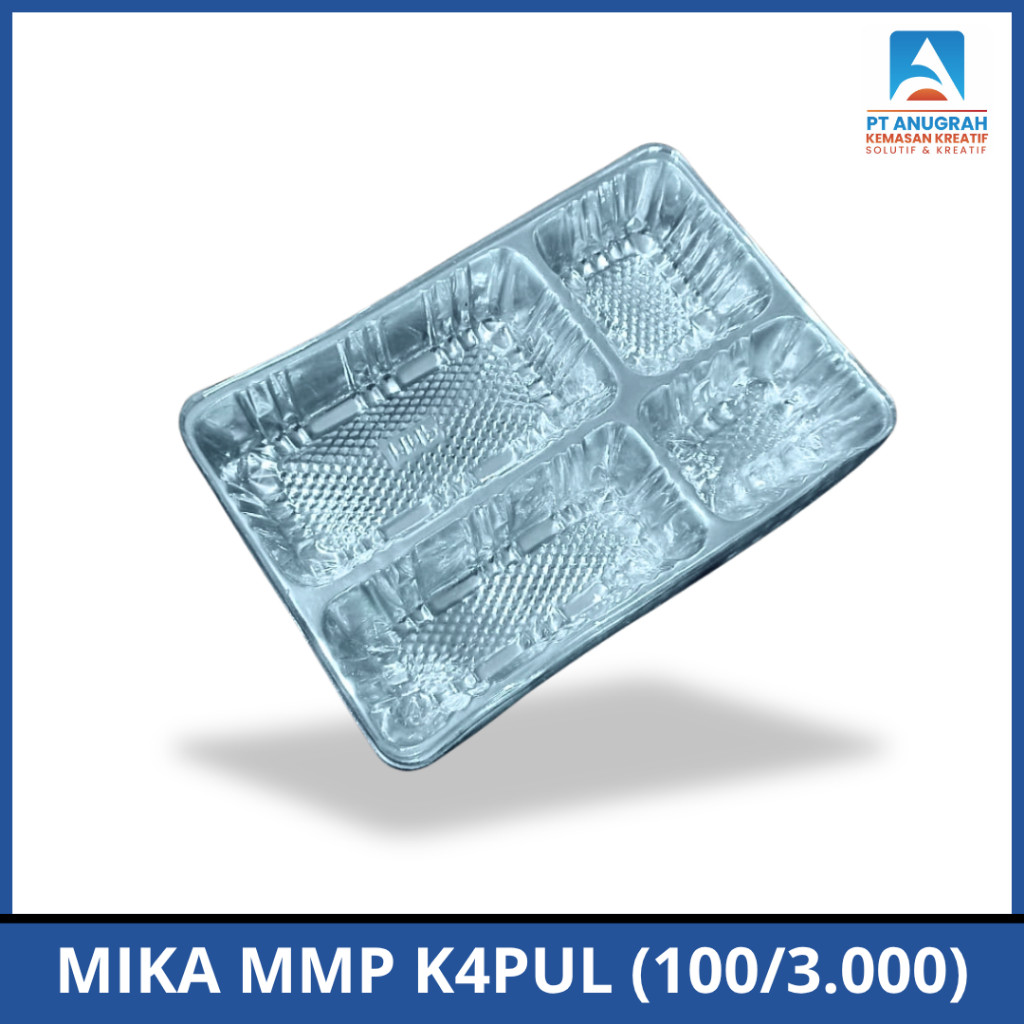 MMP Mika Lauk Isian Dos NBK / R7 Persegi Panjang K4pul 4 Sekat 100 Pcs Bisa Cod