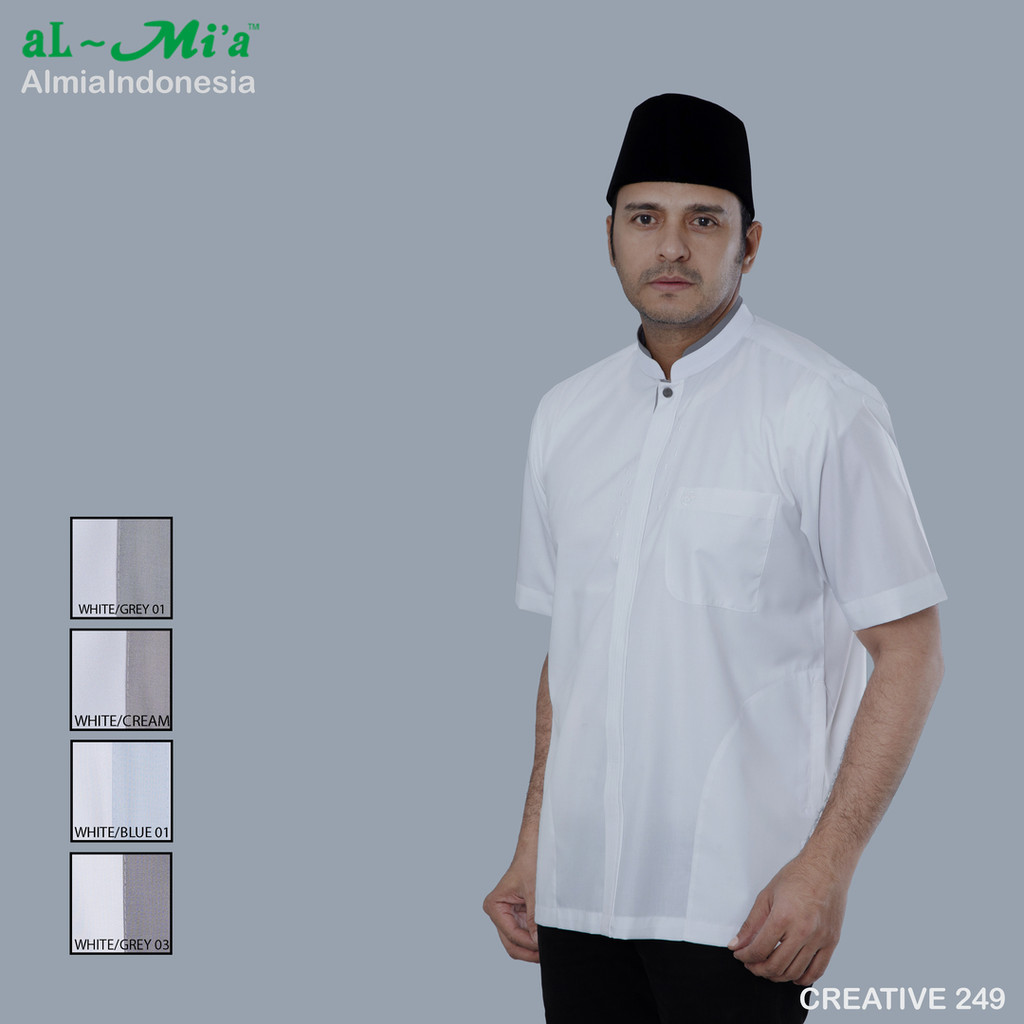 Baju Koko Al-Mia Creative 249 Lengan Pendek