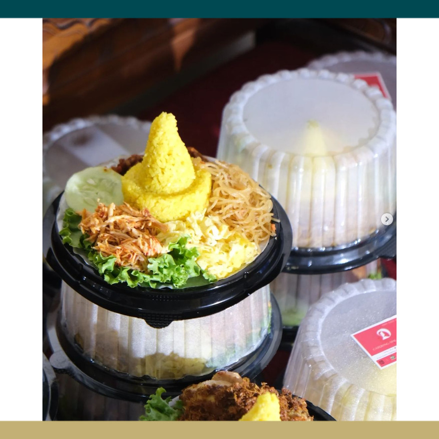 Tumpeng Mini Tumini Mika Sekat Nasi Box Tumpeng Nasi Kuning Nasi Uduk