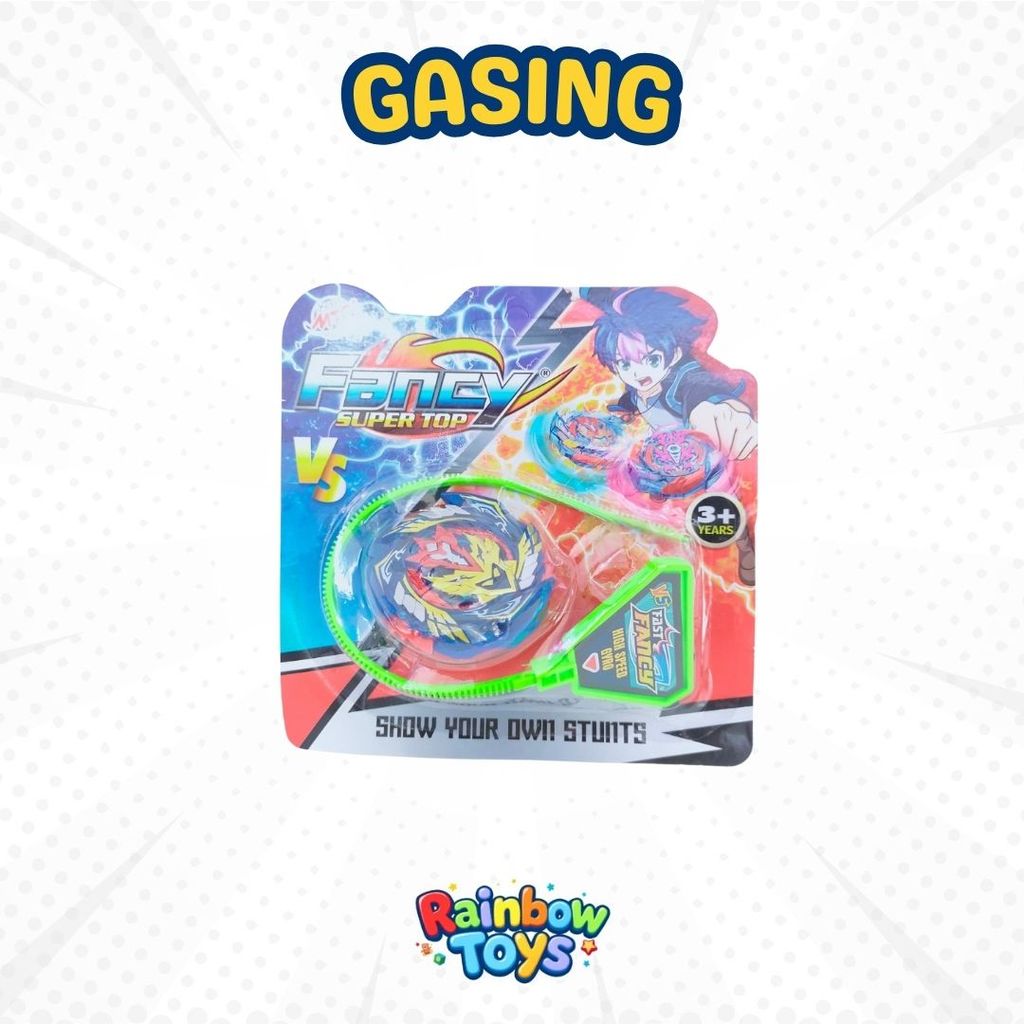Mainan Anak Gasing Beyblade Fancy Super Top Gasing Tarik