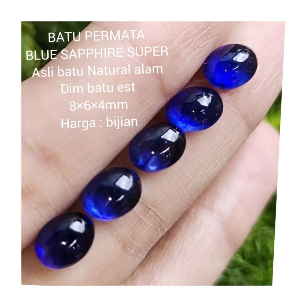 BATU CINCIN BLUE SAPPHIRE ASLI NATURAL ALAM