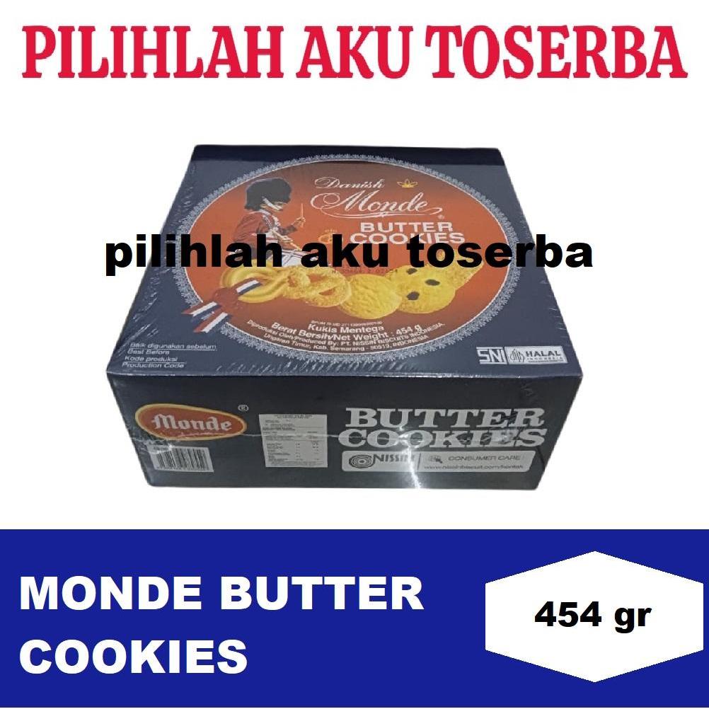 Biskuit Monde BUTTER COOKIES KALENG Kecil 454 GR - ( HARGA 1 KALENG )