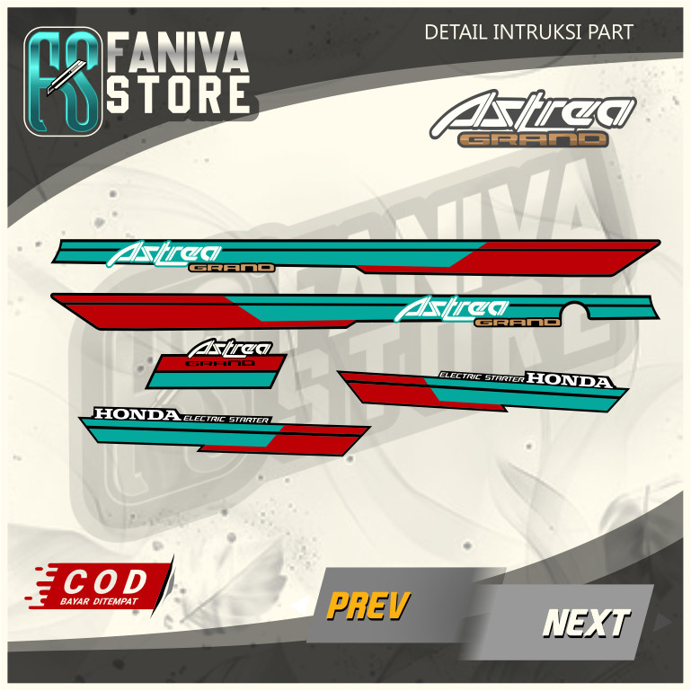 STRIPING ASTREA BULUS / STRIPING ASTREA BULUS KLASIK / STRIPING GRAND BULUS MODEL ORIGINAL