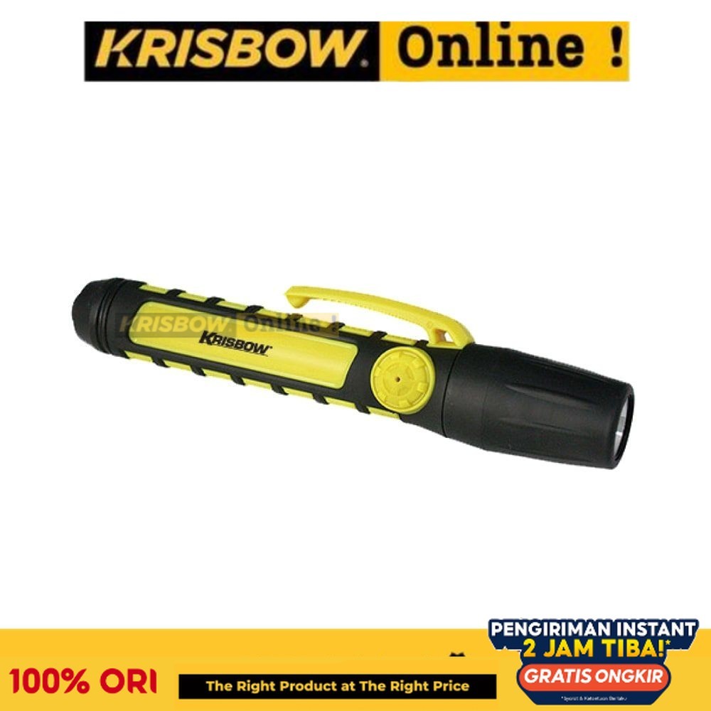 Krisbow Alat Penerangan Emergency Light Lampu Sorot Senter Explosion Proof Pen Light 2xaaa