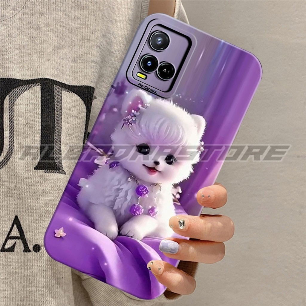 Softcase Prokamera VIVO Y21/Y21A/Y21S/Y33S/Y33T Motif Kucing Cantik full colour Kekinian Aesthetic C