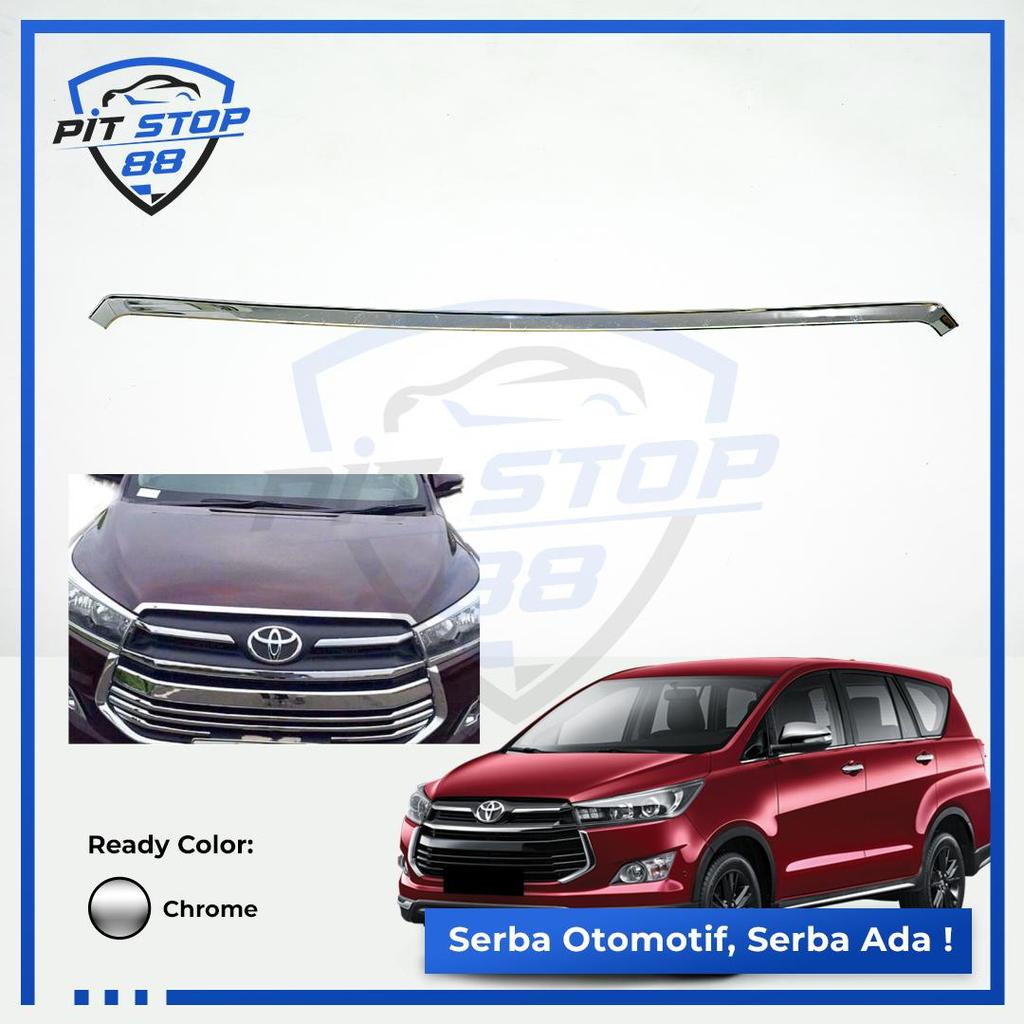 Front List Kap Mesin Chrome Innova