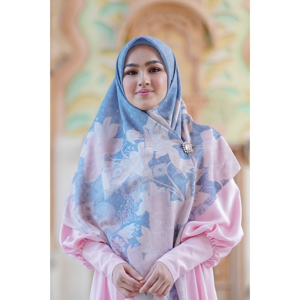 Buttonscarves Maharani Series/Voal Square XL/Blue