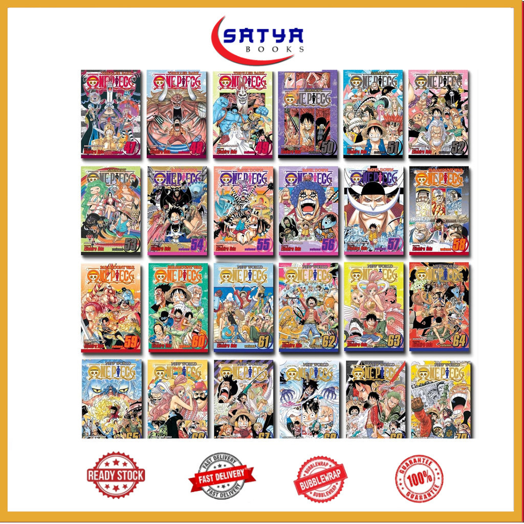 One Piece manga, Vol.1-100 (English Version)