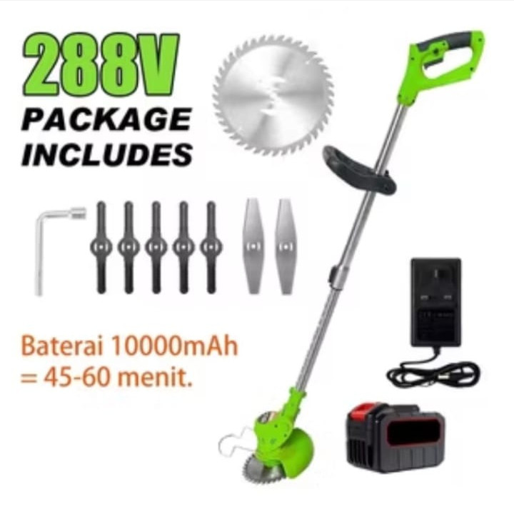 Alat Potong Rumput Portabel Mesin Pemotong Pemangkas Rumput Taman Alat Potong Rumput rechargeable
