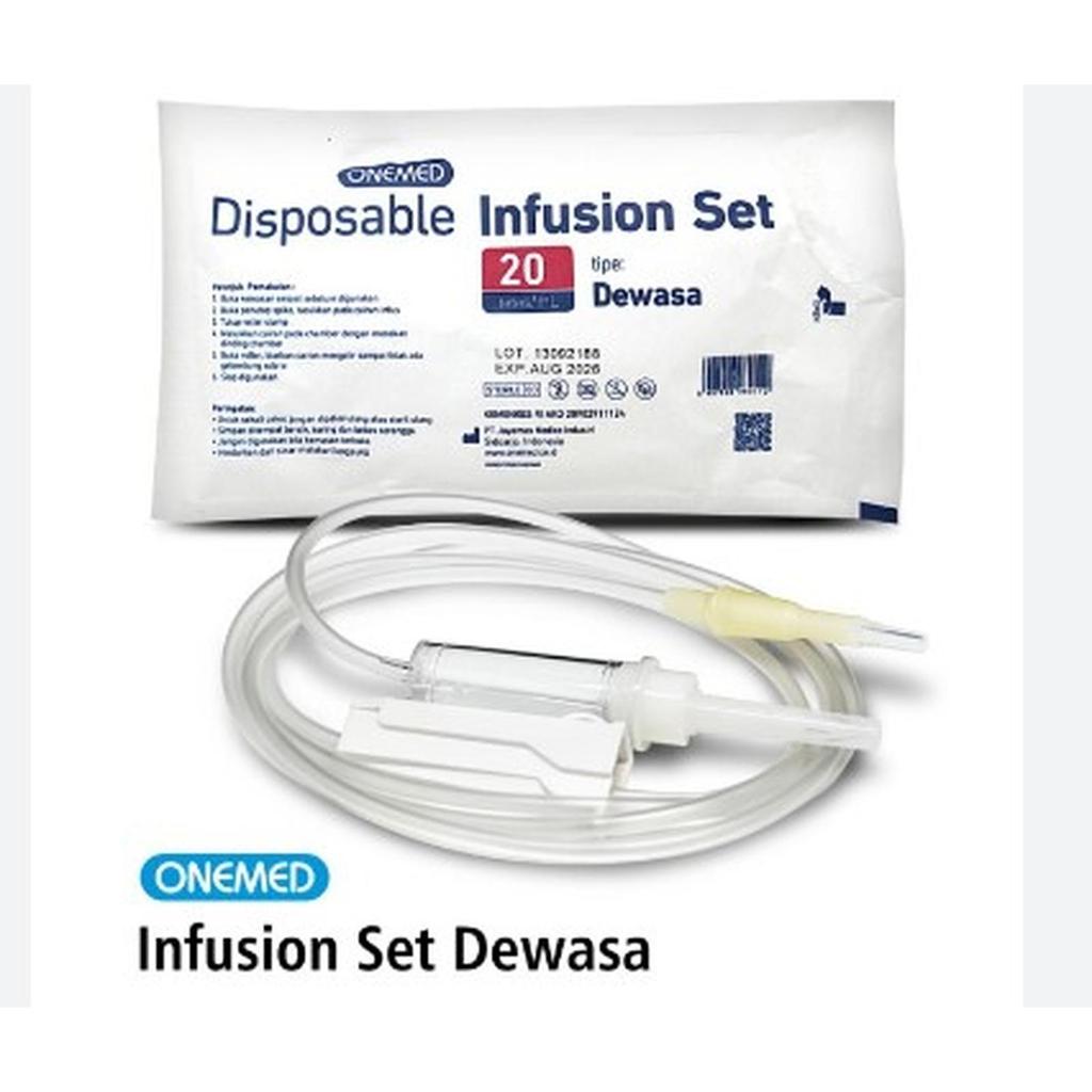 Infus Set Dewasa Onemed Selang Infus Alat infus Infusion