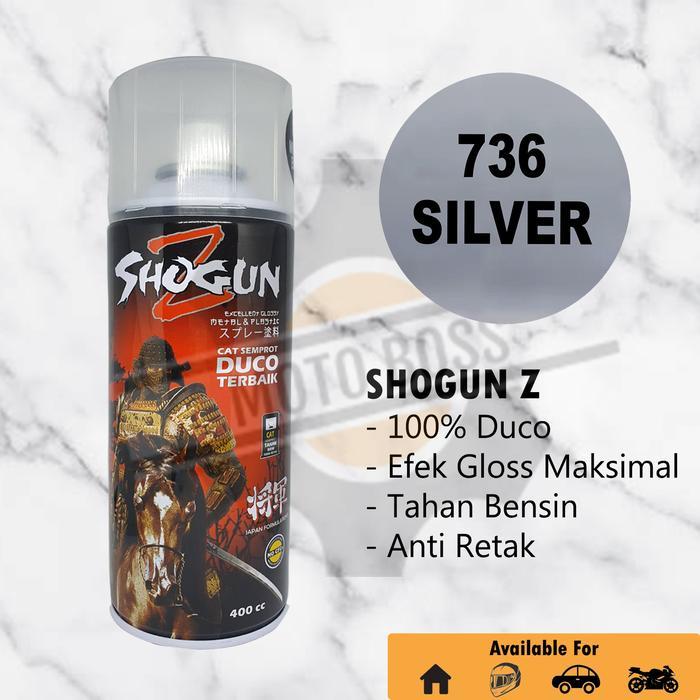 Cat Semprot Shogun Z Silver / Silper 736 - Pilok Pylox - 400cc MANTAP