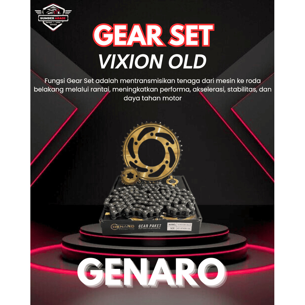 Genaro Gear Set Vixion