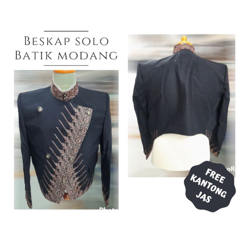 Beskap Solo Krowok Alusan Motif Modang