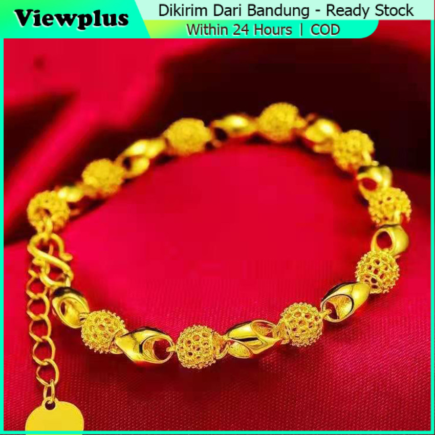 Gelang Wanita Kelas Atas Buram Emas Pasir Vietnam