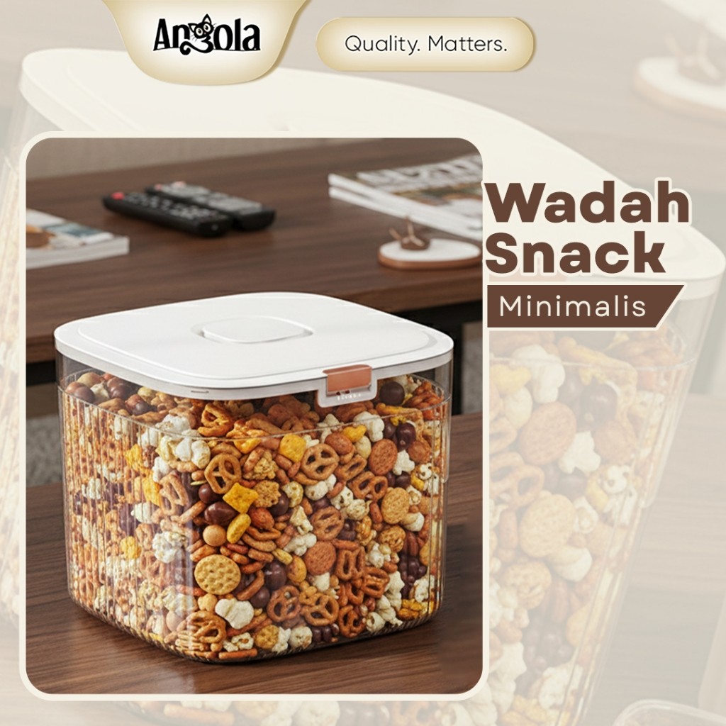 ANGOLA Tempat Penyimpanan Snack 15KG Tempat Makanan Ringan E20 E21 Tempat Penyimpanan Camilan