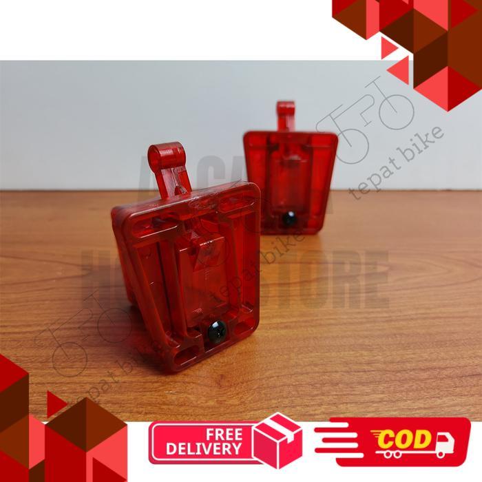 Front block atau dudukan tas depan brompton dahon pikes 3sixty - Merah -alca