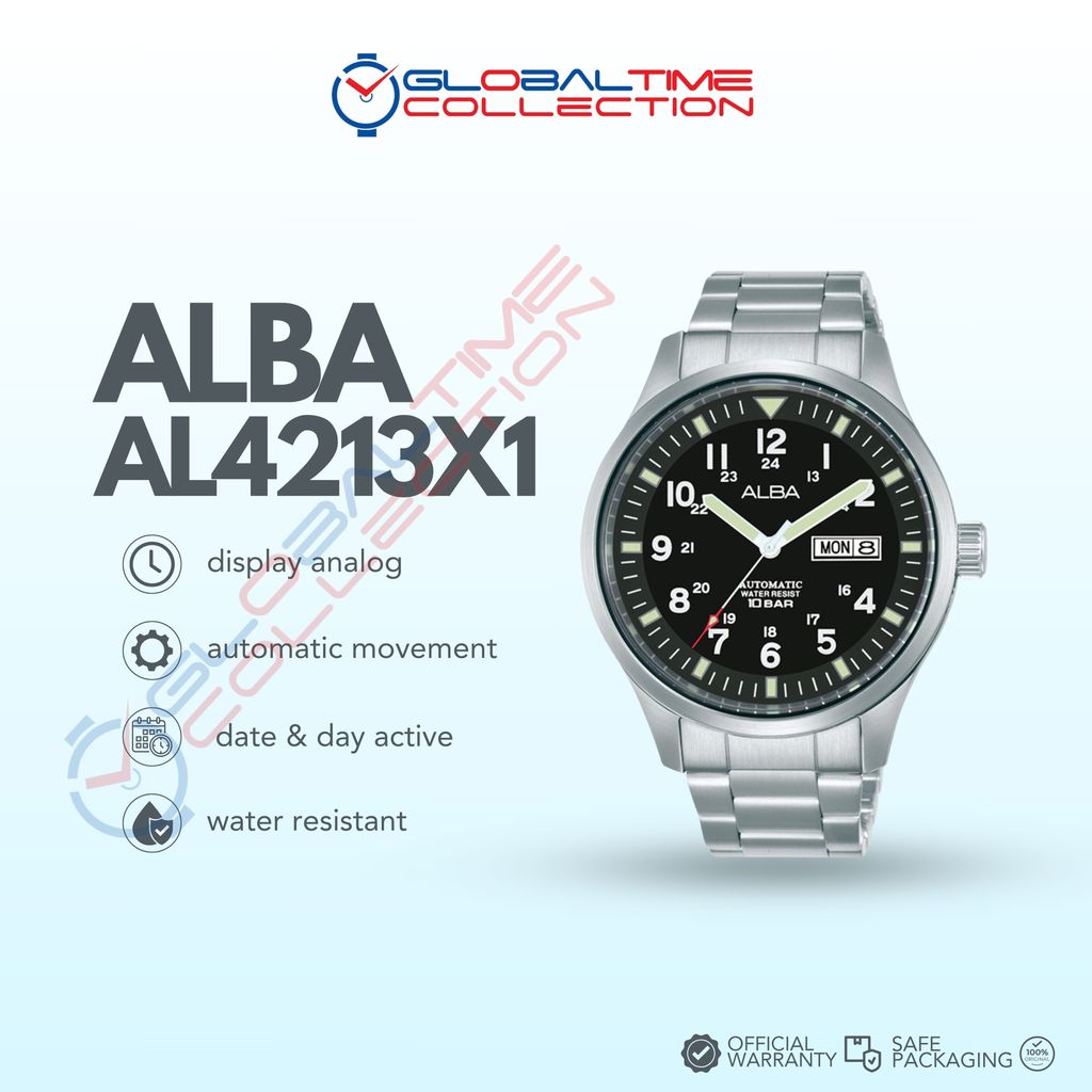 Jam Tangan Pria Automatic Alba AL4213X1 AL4213 Original