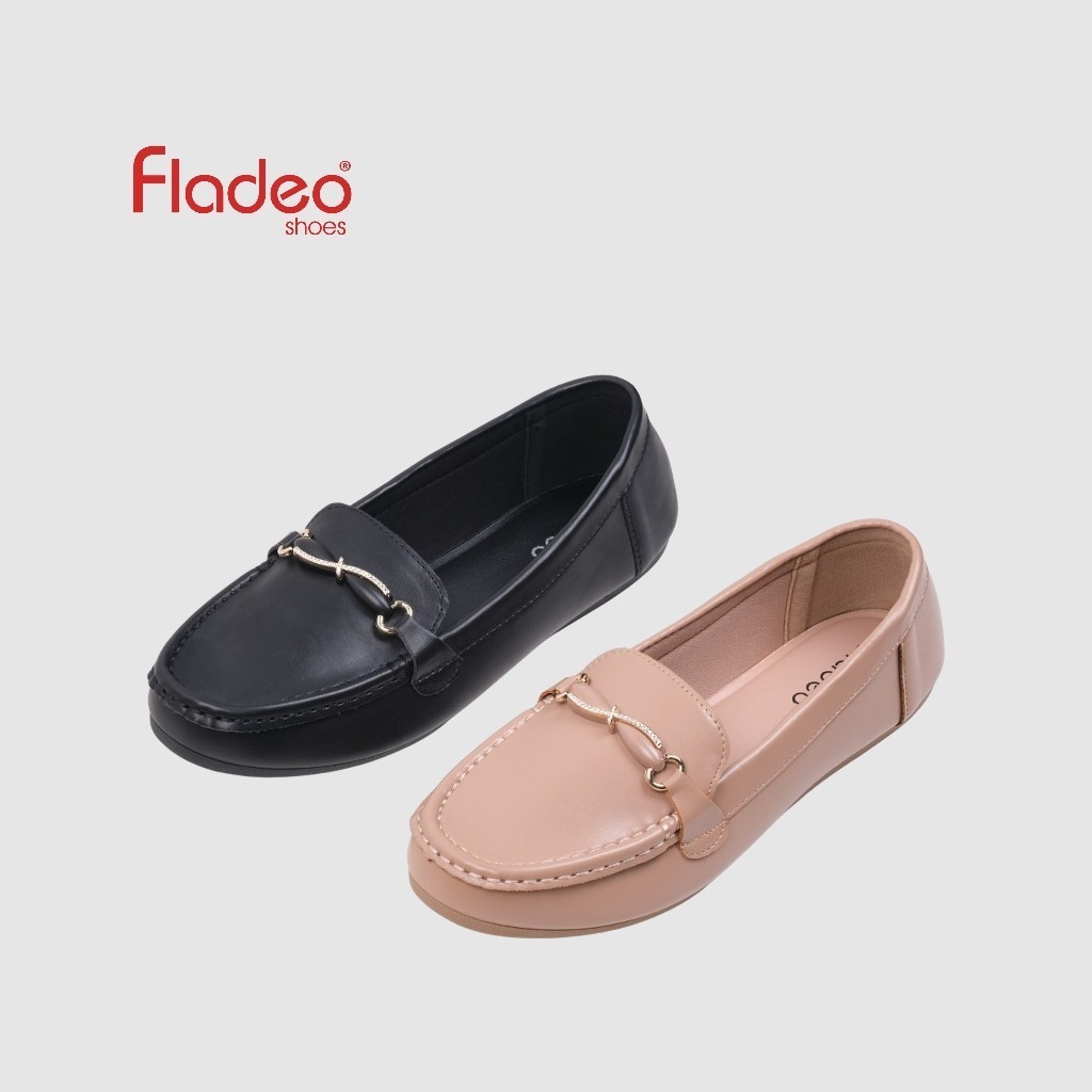 Fladeo A25/LSM338-1BG/Sepatu Moccasin Slip On Wanita [ Moccasin Shoes ]