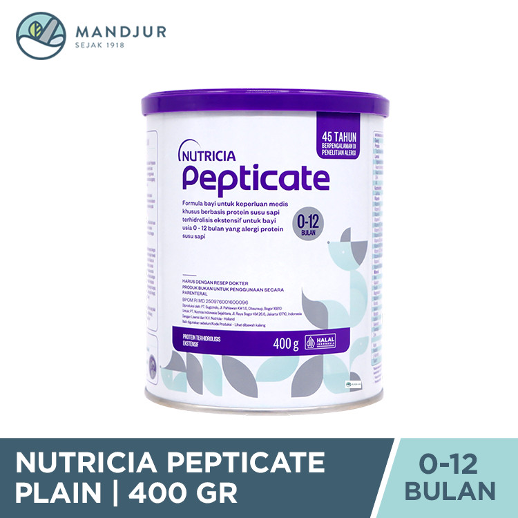 Nutricia Peptide 400 Gr - Formula Khusus Alergi Susu Sapi