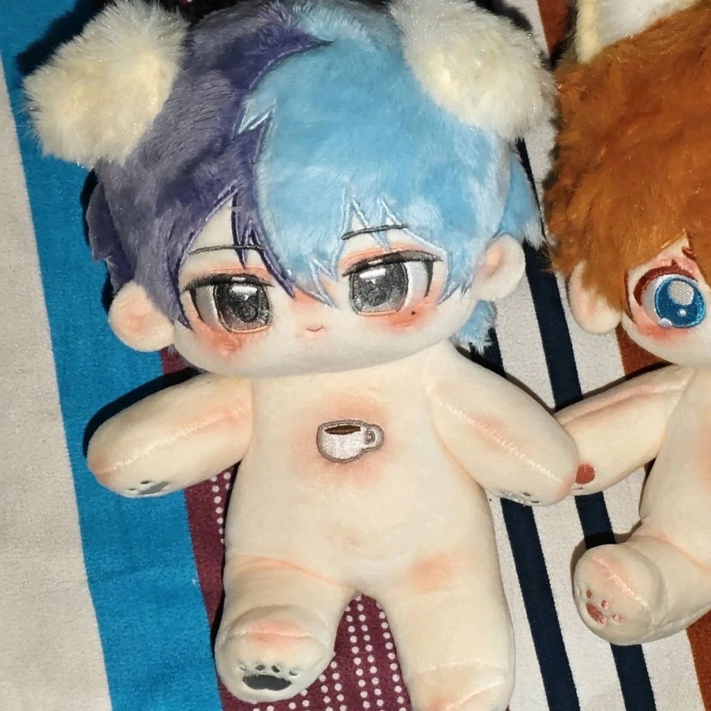 Toya Aoyagi Anime Plush Doll Animal Ear Stuffed Body Dress Up Clothes Cotton Plushies Figures Dolls 