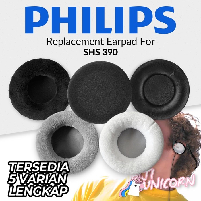 Earpad Foam Philips SHS 390 SHS390 SHS-390 Earcup Ear Cushion Busa Bantalan