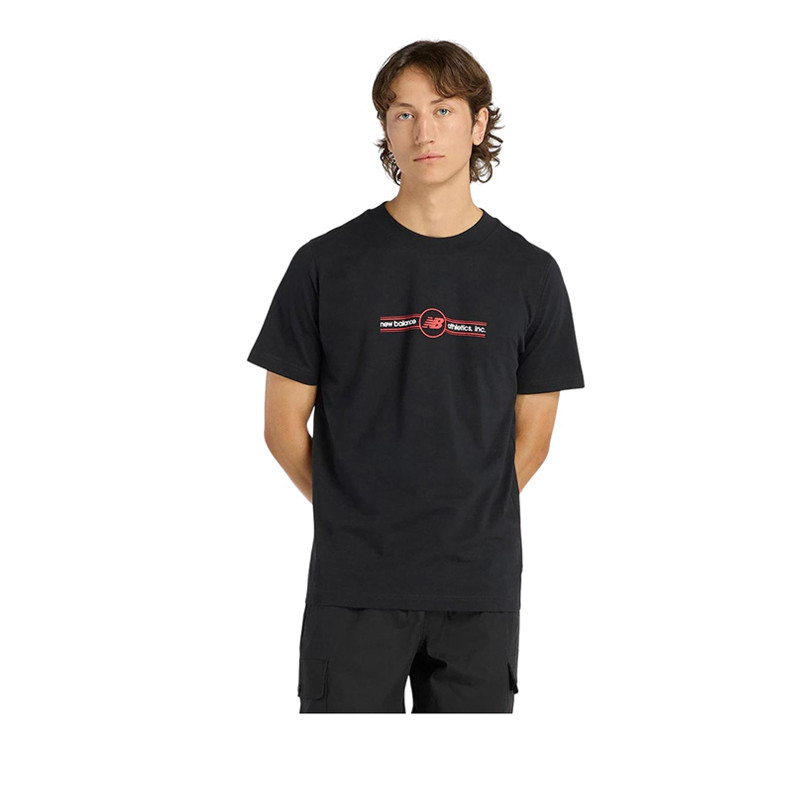 New Balance Logo Belt Men's Tshirt - Black