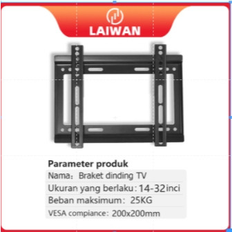 LAIWAN Bracket TV Dudukan Smart TV LED TV Yang Dapat Disesuaikan[14 inch-60 inch]