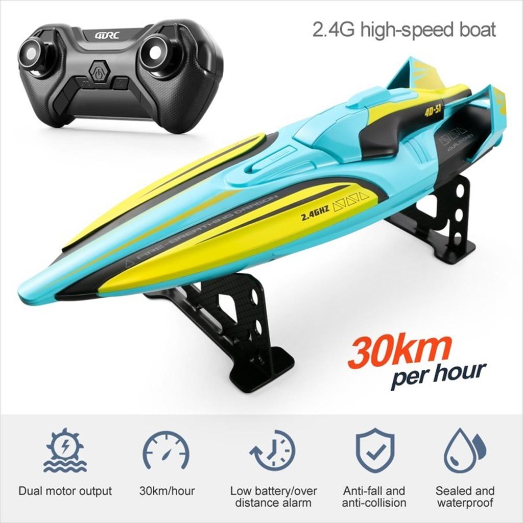 Kapal Remote Control Speed Boat 2.4 GHz 30 km/h Mainan Anak Super Power