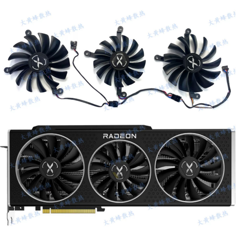New Cooling Fan for XFX RX6800 RX6800XT RX6900XT RX6950XT V1 Graphics Card