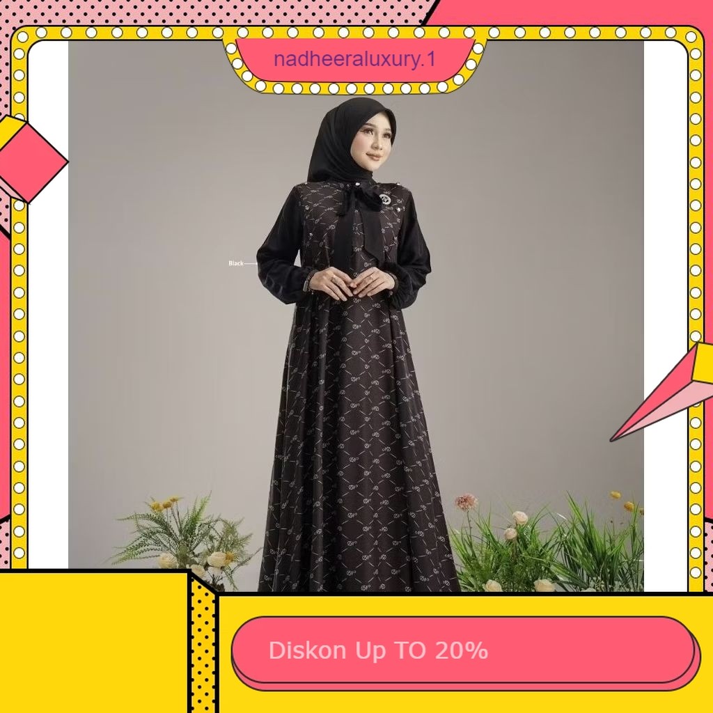 ARUNAYA DRESS DAN MIDI NADHEERA LUXURY Arabelle original demak