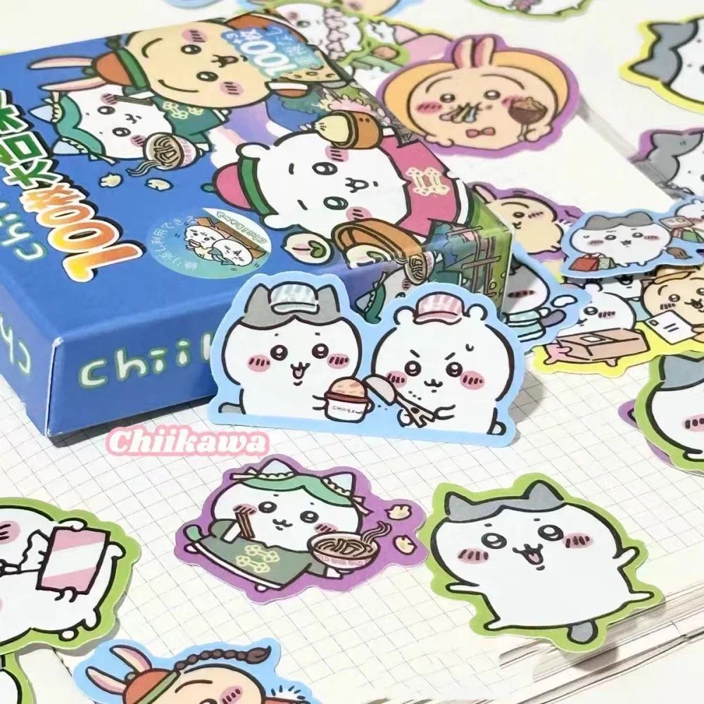 60/100Pcs Kawaii iikawa Usagi Sticker Gift Box Cartoon Haiware Student Stationery Mug Decorative Sti