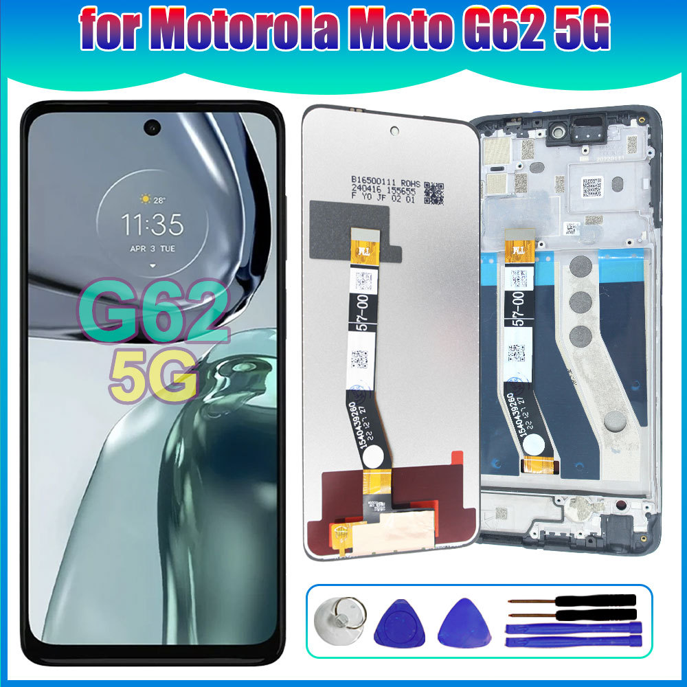 6.5'' LCD for Motorola Moto G62 5G Phone LCD splay Touch Screen gitizer Replacement for Moto G62 5G 