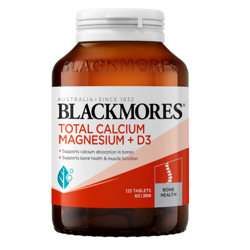 Blackmores Total Calcium, Magnesium + D3 125 tablets | Blackmores Vitamin D3 Kalsium Magnesium Vit D