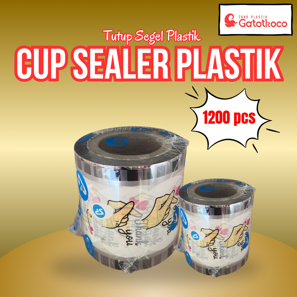 Cup sealer/Plastik lid/tutup gelas plastik roll