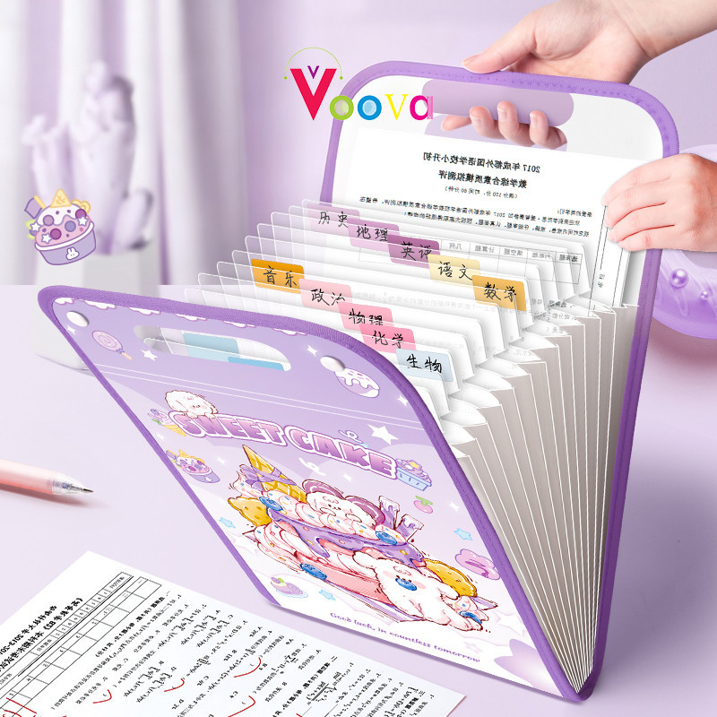 VOOVA Map Folder Document Organizer/ Tempat Penyimpanan Dokumen/ Map Dokumen Karakter/ Map Files/Tas