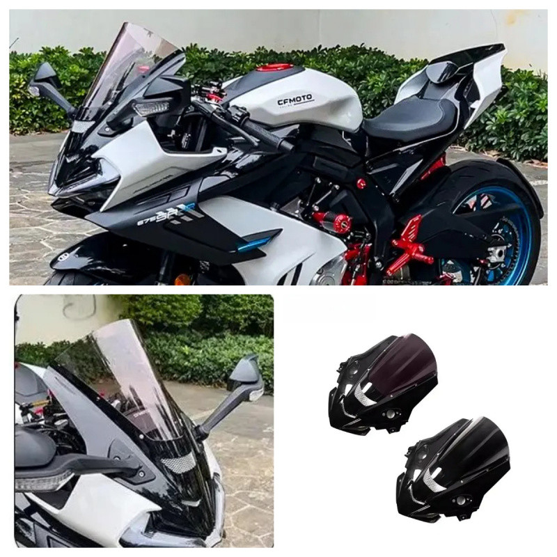 FOR CFMOTO 675SR-R 675SR SR675 675 SR RACE HIGH WINDSCREEN Sport Touring Windshield Double Bubble De