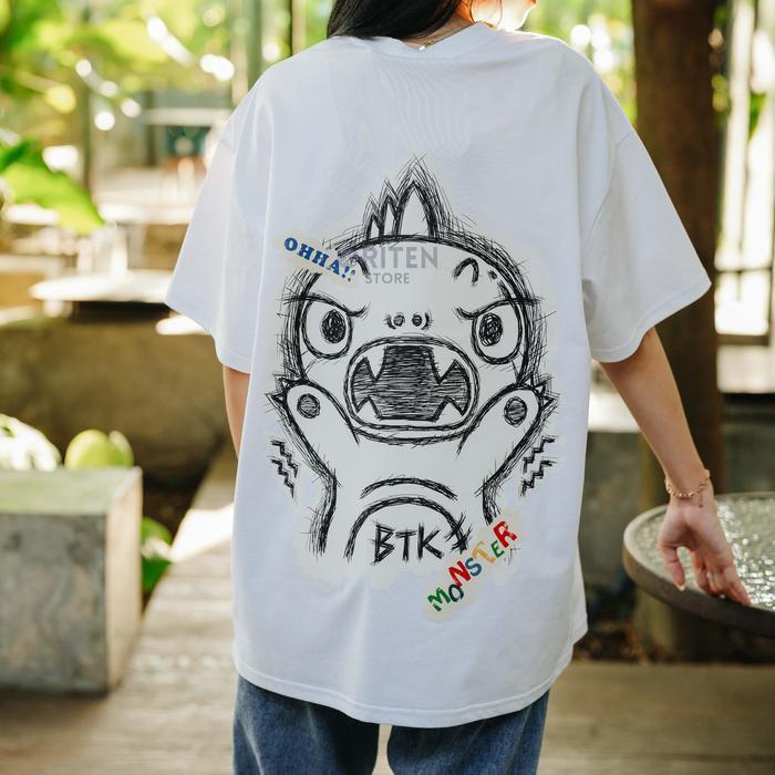 BTK Bestkiller Pencil Graffiti Beast Tee White