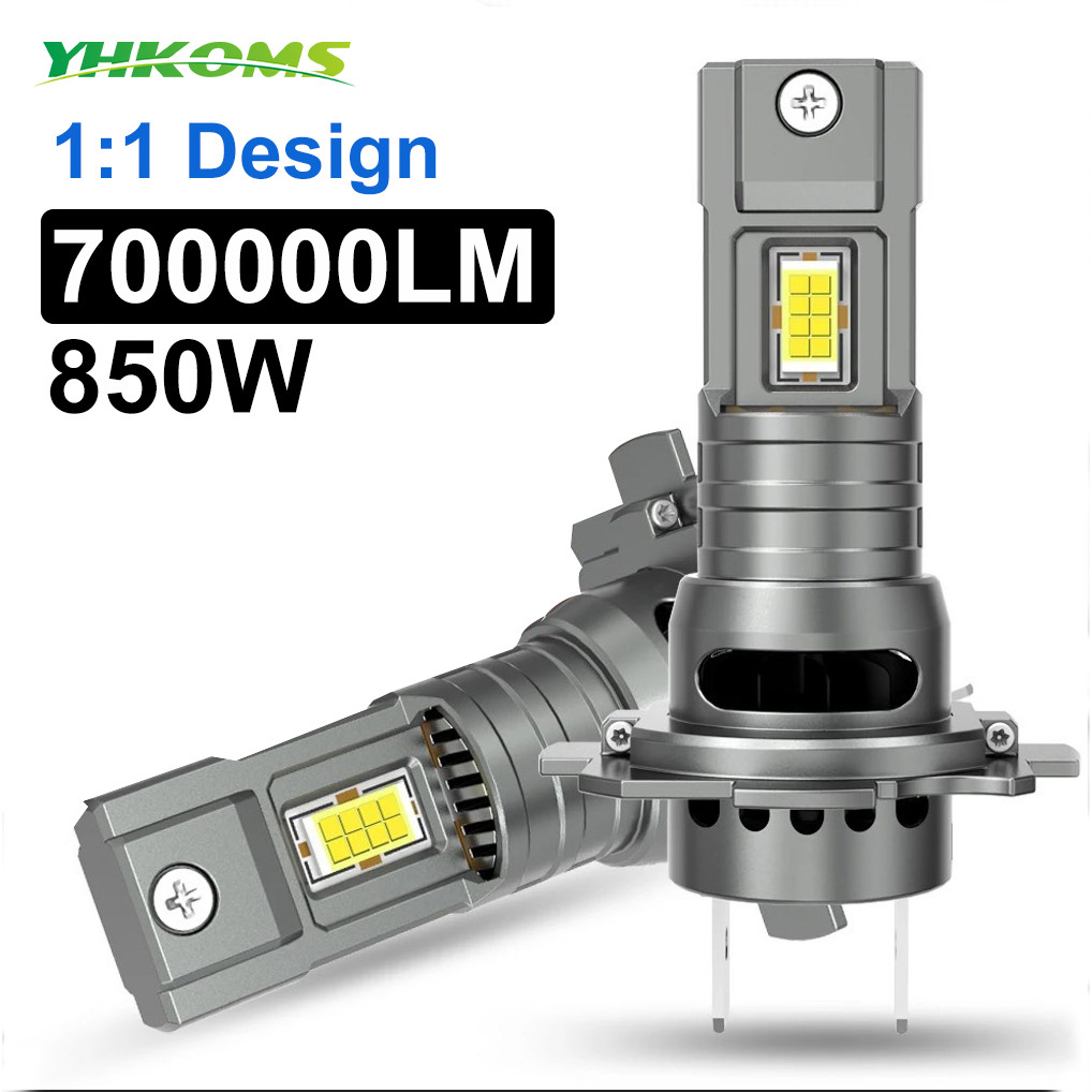 YHKOMS 850W Canbus H7 LED Car Headlights 1:1 Mini Size LED Bulb 6000K 700000LM Auto Lamp Fog Light C