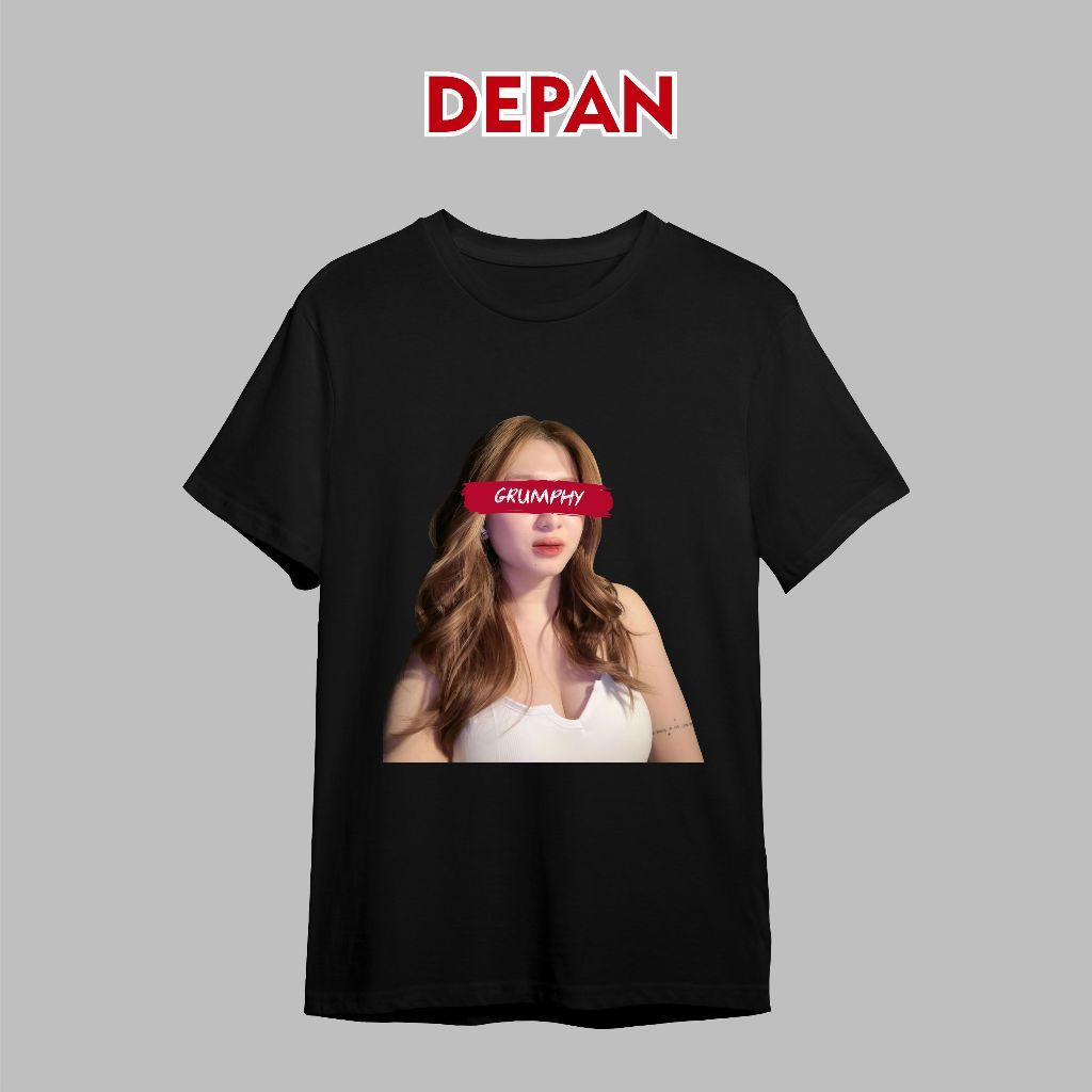– Kaos Custom Foto & Nama Aesthetic Tshirt Custom Desain Baju Cotton Combed Sablon DTF Premium Cewek